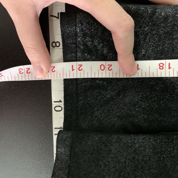 Vintage Suede Blazer Jacket Women Large Black Metallic Wash Peplum Edgy‎ Moto - Picture 7 of 10